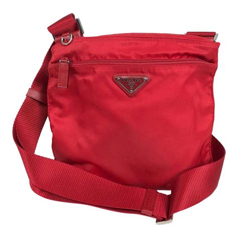 prada red nylon with saffiano crossbody real real|real real prada crossbody bags.